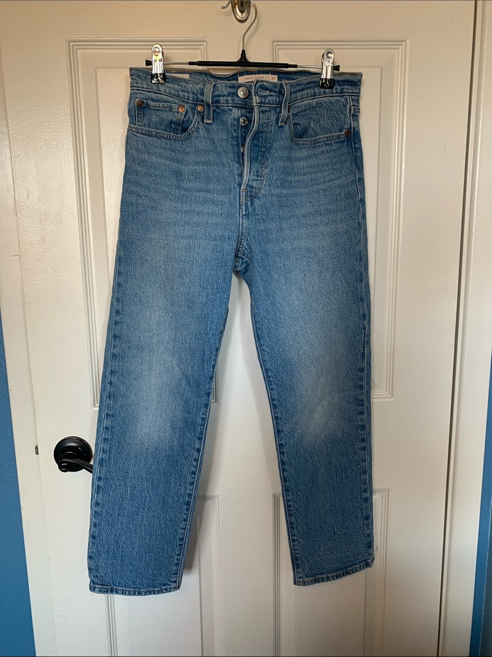 Levi's Medium Wash Blue Straight Leg Jeans